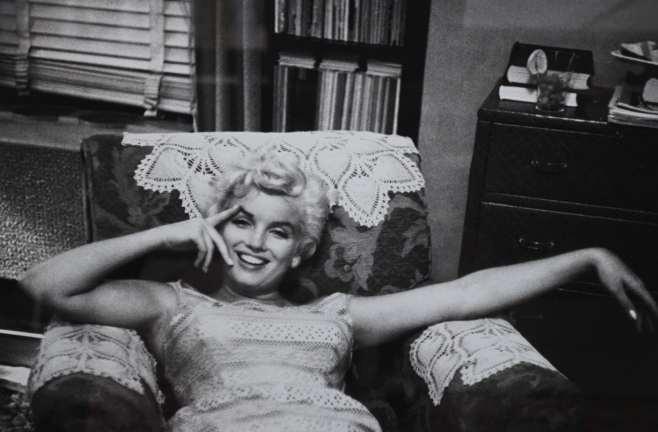 After Eve Arnold (1912-2012), limited edition re-printed photograph, Marilyn Monroe, pencil numbered 37/495, 49cm x 35cm. Condition - good
